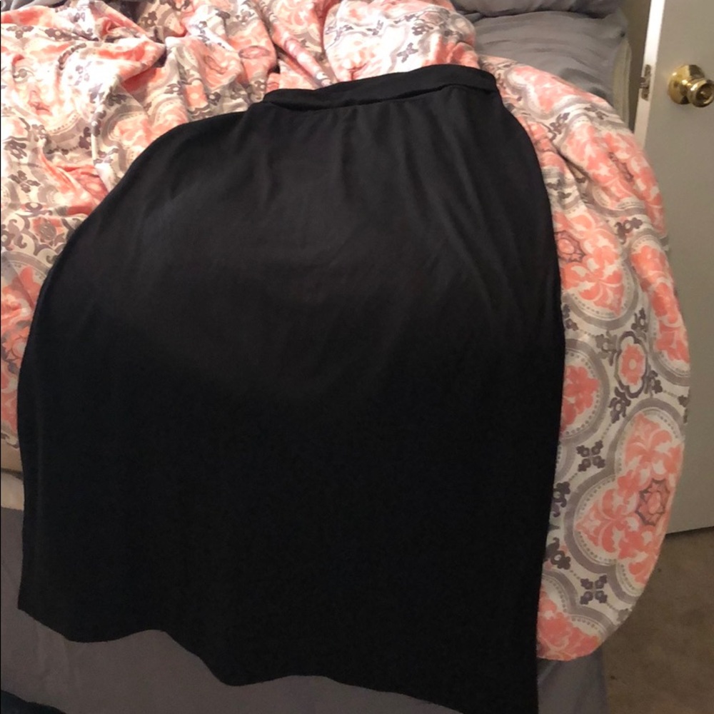 Black maxi skirt